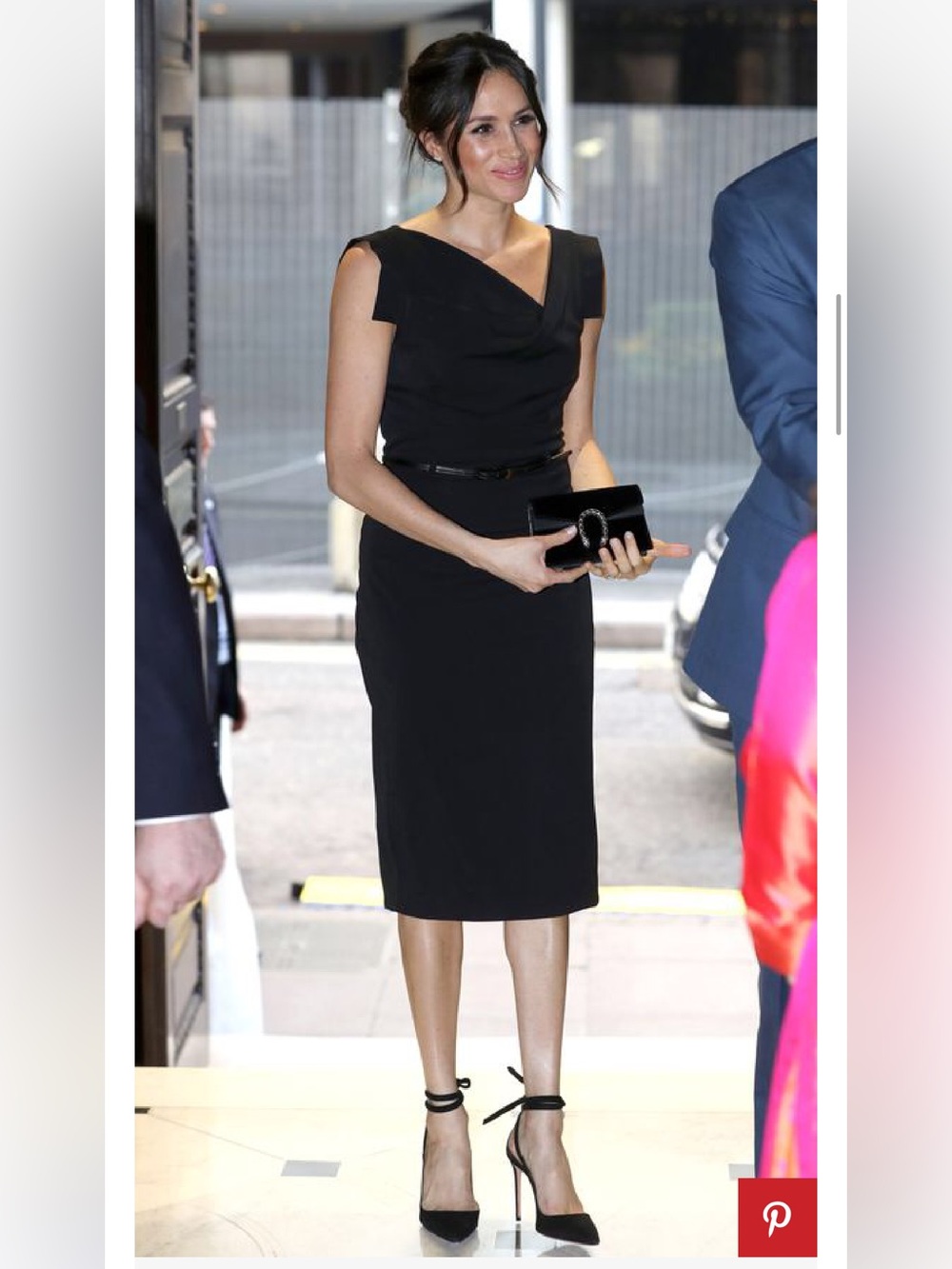 BLACK HALO Jackie O Belted Sheath Dress